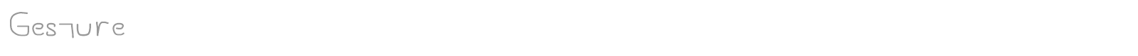 Gesture font preview